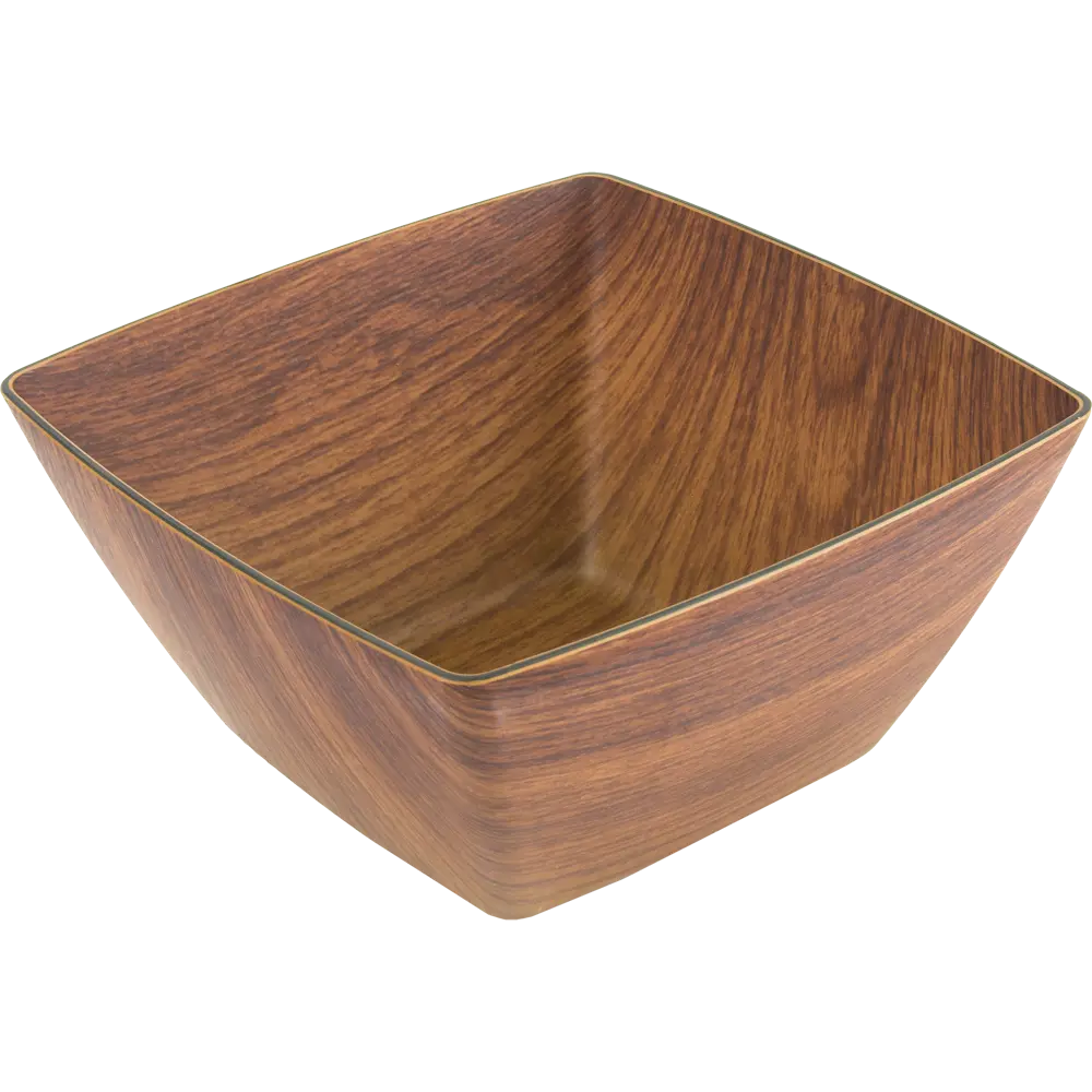 Салатник квадратный 19.5x19.5x9.5 см пластик коричневый 85044190 STLM-2072996 EVELIN 