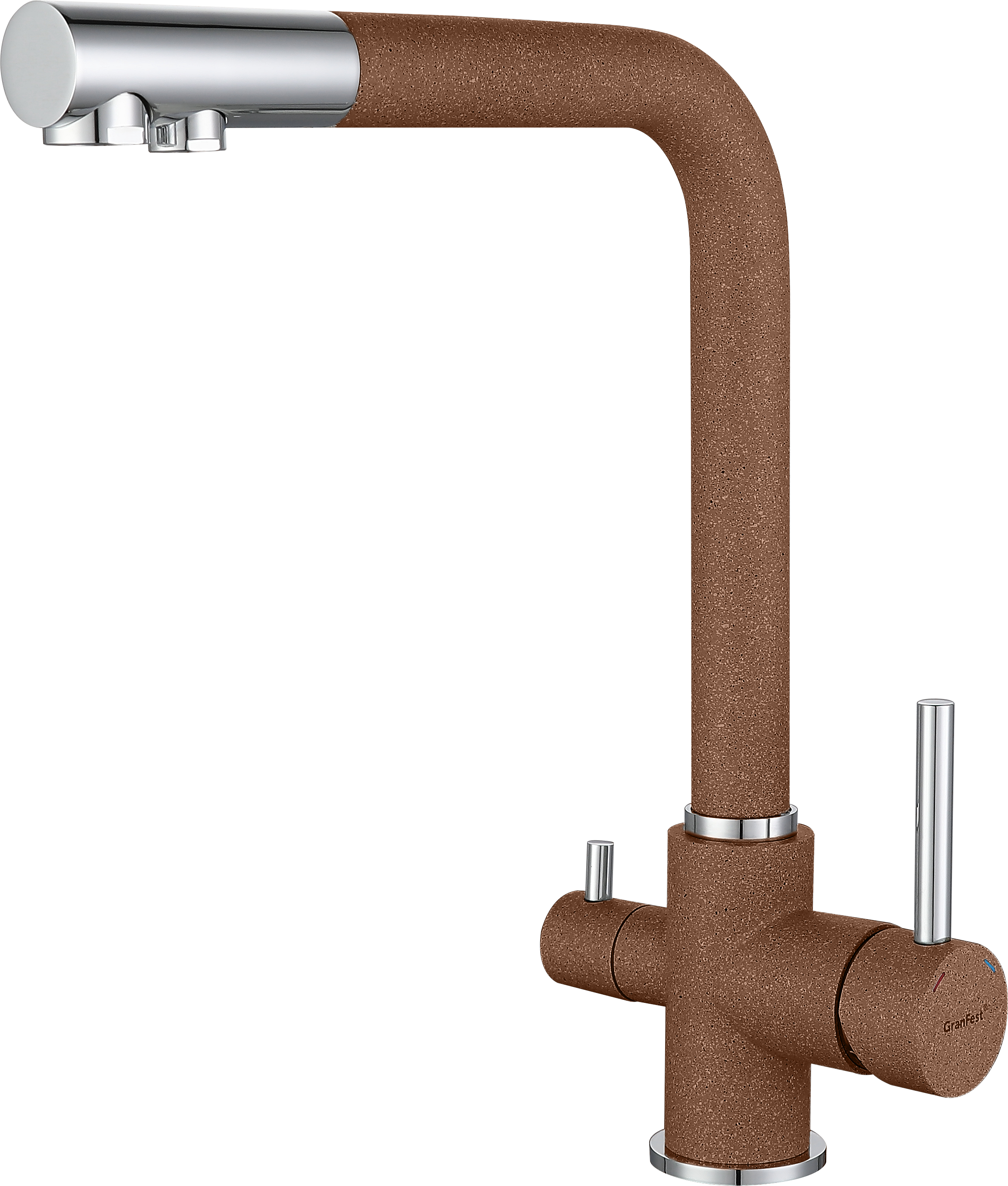 Кухонный смеситель 3611 терракот GranFest 