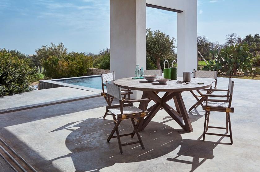 Unopiù Складной стул из тика и хлопка Ginger Ginpost - Вид №5