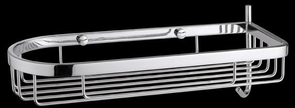 GH152 Мыльница для душевой кабины, подвесная, сетчатая с крючком, латунная bagno&associati Complementi