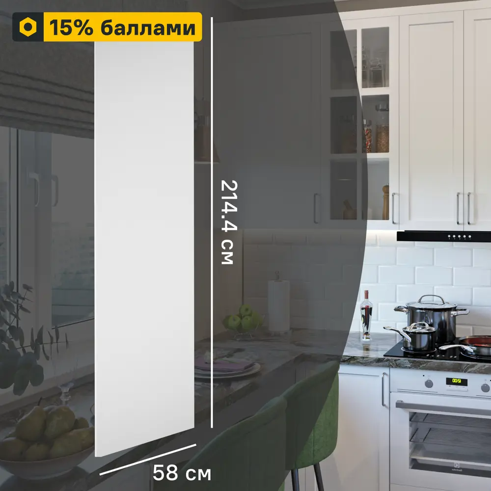 Фальшпанель Delinia ID Ньюпорт для кухонного гарнитура 58×214 см 82010384 STLM-0887404