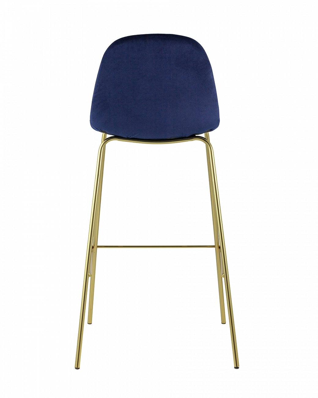 Стул барный со спинкой синий с золотыми ножками "Валенсия" STOOL GROUP  00-3881776 Синий  - Вид №2
