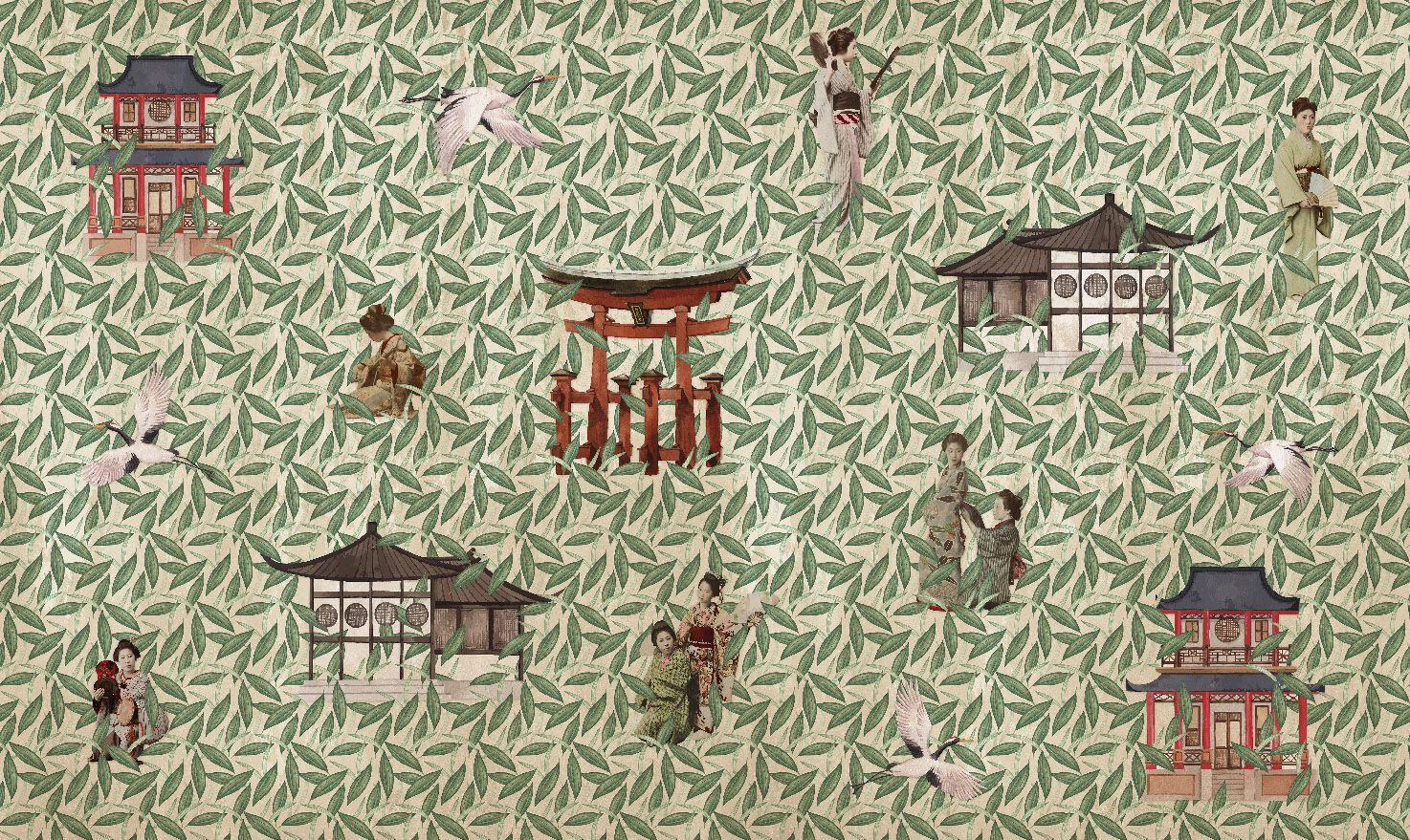 Обои с цветочными мотивами Jannelli&Volpi GEISHE ARCH-00112037 - Вид №2