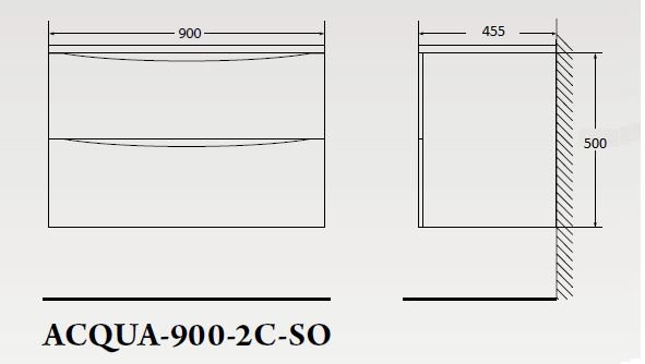 Мебель для ванной BelBagno ACQUA-900-RR - Вид №2
