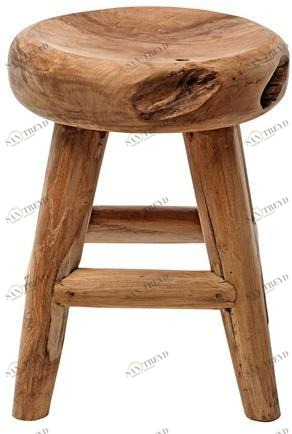 Il Giardino di Legno Низкий садовый табурет из тика Radice Radi0360