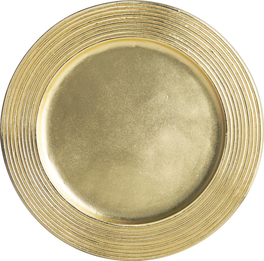 10599973 Michael Aram Тарелка подстановочная Michael Aram Золотая пшеница 32см (золотистая) Сталь нержавеющая 