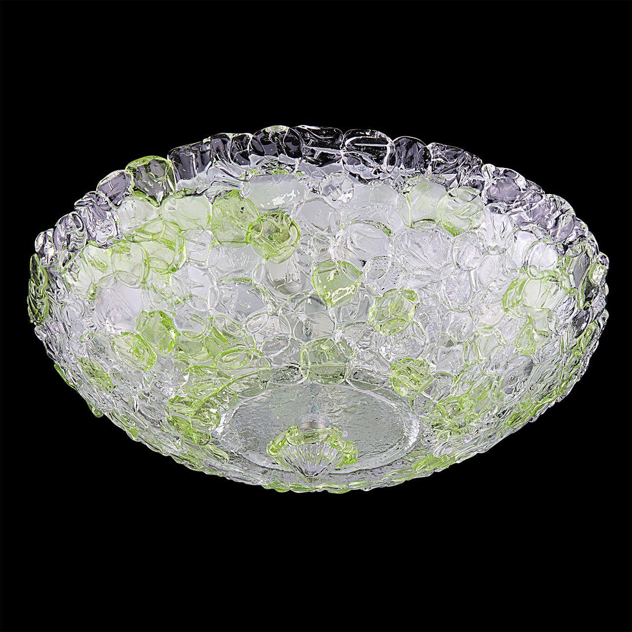 Потолочный светильник Lightstar Murano 604104 Зеленый LIGHTSTAR ДИЗАЙНЕРСКИЕ, MURANO 073574 Зеленый;прозрачный  - Вид №2