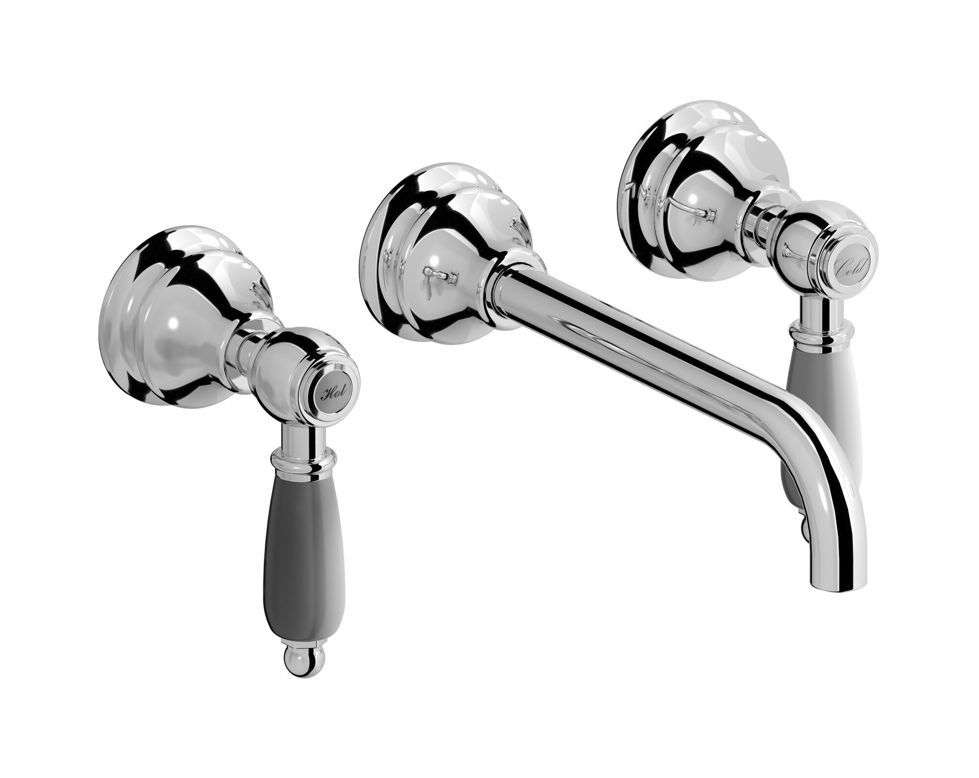 Настенный смеситель для раковины с 3 отверстиями IB Hermes + Hermes Elle ARCH-00099861