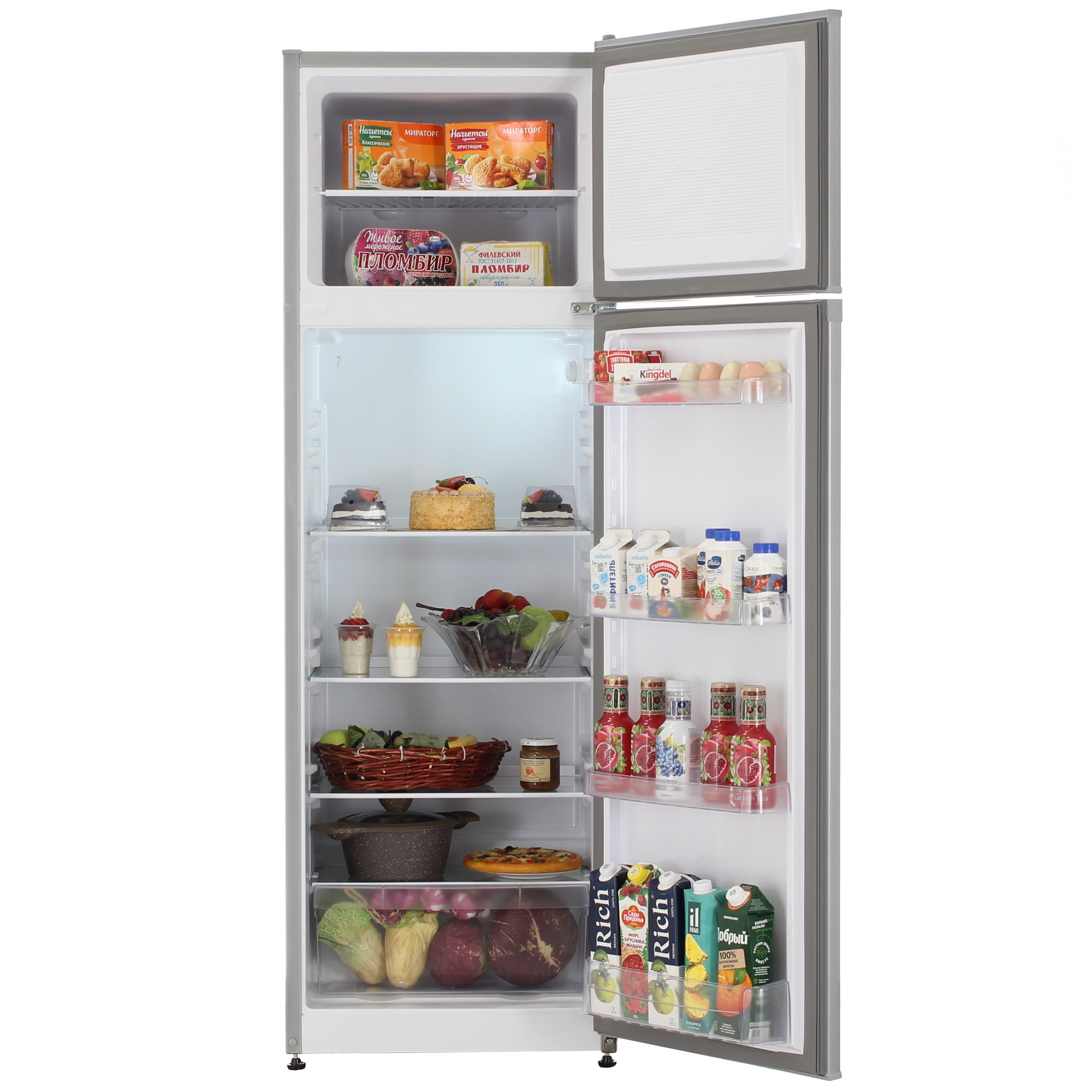 9056363 Холодильник с морозильником   Nordfrost  NRT 144 132 серебристый STDN-0032805 - Вид №5