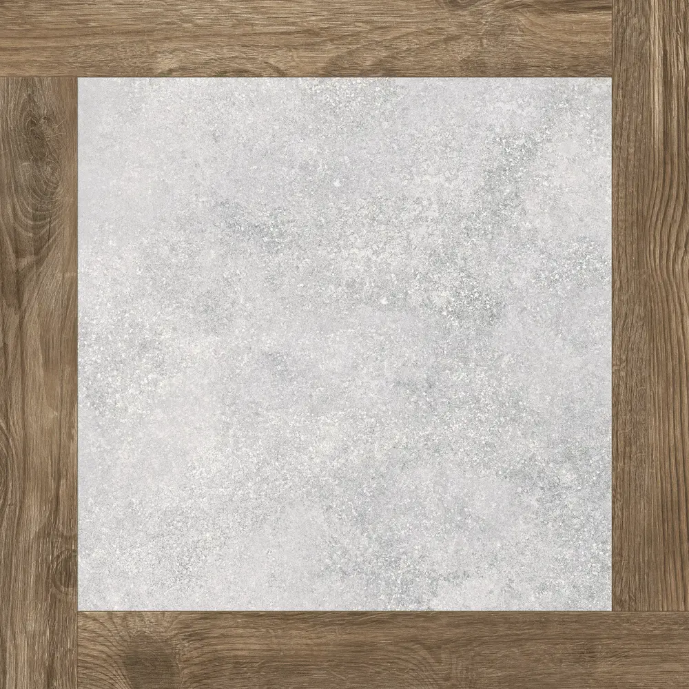 Керамогранит Golden Tile Concrete Wood 607x607 мм 1.105 м² цвет серый 84231952 STLM-2207753 CONCRETE&WOOD