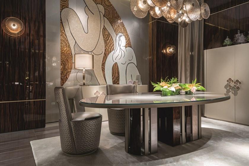 Sicis Овальный стол со стеклянной столешницей Koro sun-id-1440641 - Вид №1