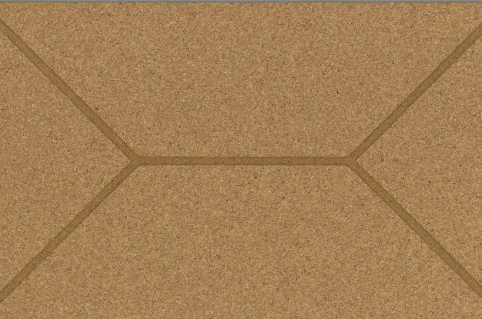 315 048 682 Пробковая 3D-плитка для стен Sunset GRANORTE Groovy - Вид №1