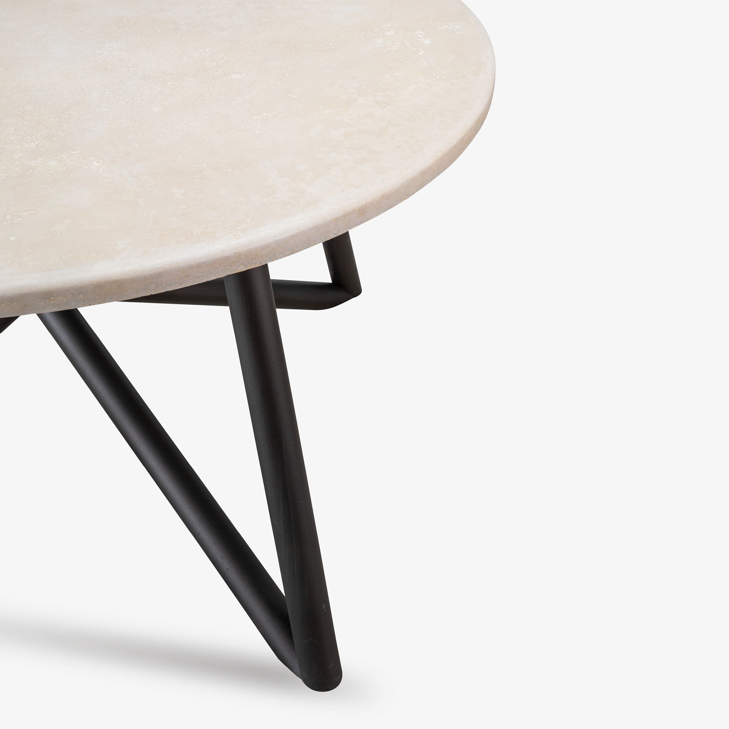 Травертин круглый садовый стол VELTHA® Uni ARCH-00133794