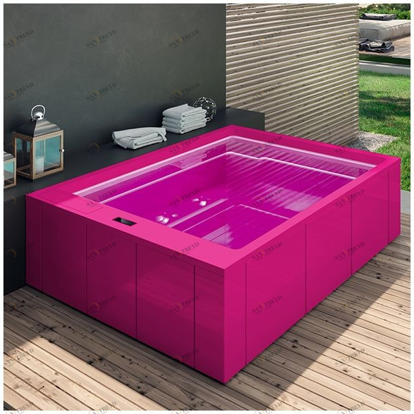 Бассейн Gruppo Treesse Muse Plus-V212I-R прямоугольный встроенный розовый PLUSV212IR