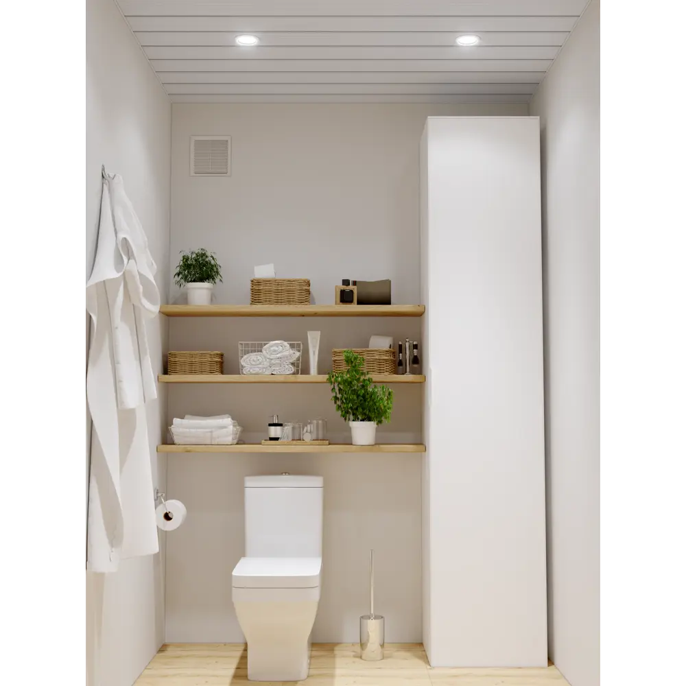 ARTENS Реечный потолок жемчужно-белый с металлической полосой 1.7х1.8 м 15373344 STLM-1016584