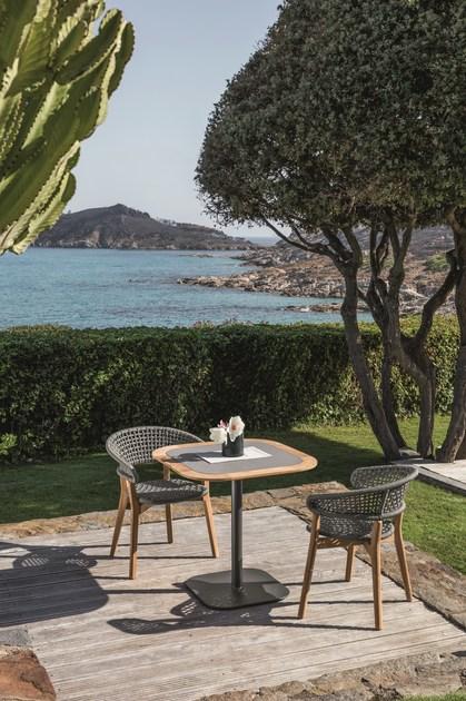 Talenti Штабелируемый садовый стул из тикового дерева Moon teak Montekppz - Вид №3