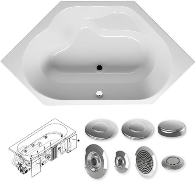 BA4800500000000_hit1 Ванна Riho Winnipeg Santreyd - Вид №3