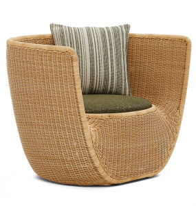 ПВХ садовый стул с подлокотниками