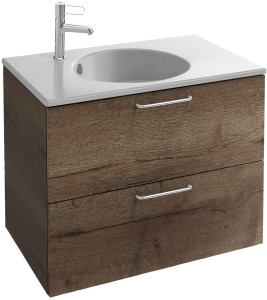 EB2521-R5-E10 Тумба под столешницу 70 см, 2 ящика, хромированная ручка JACOB DELAFON ODÉON RIVE GAUCHE