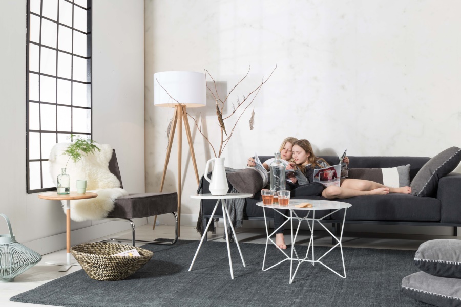 Кресло Lounge Ridge Rib голубое Zuiver 3100011 - Вид №3