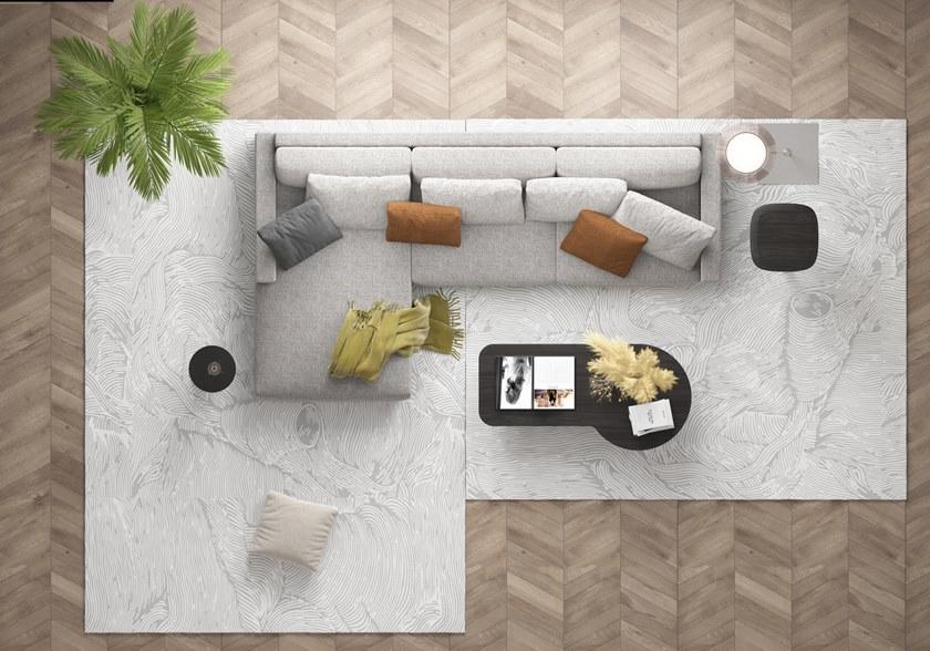 Grado Design 3-х местный тканевый диван с шезлонгом Pent Pen-sf-lc - Вид №4