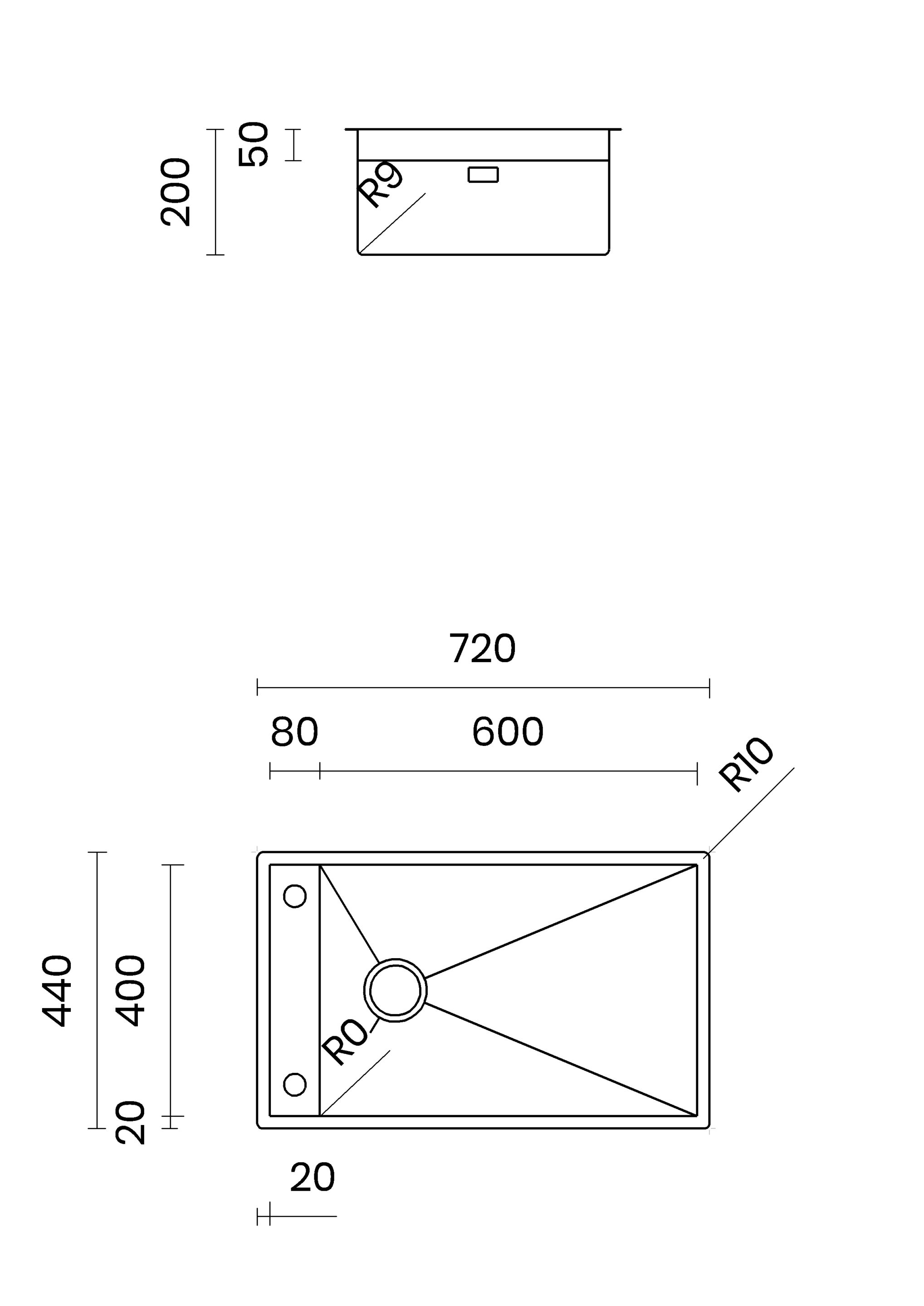 Раковина из нержавеющей стали TASCA Phantom ARCH-00017059 - Вид №4