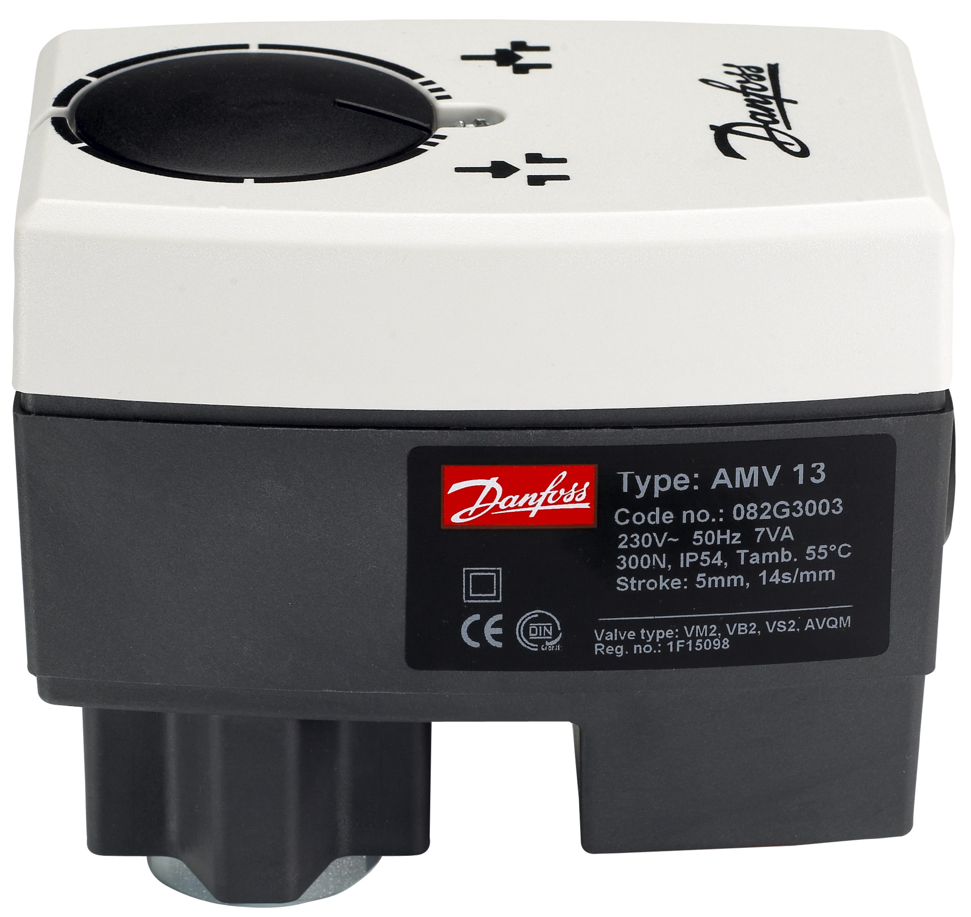 Danfoss Редукторные электроприводы с трехпозиционным управлением AMV 438 SU Эл. привод имп., 230В пер. т 082H0123  - Вид №8