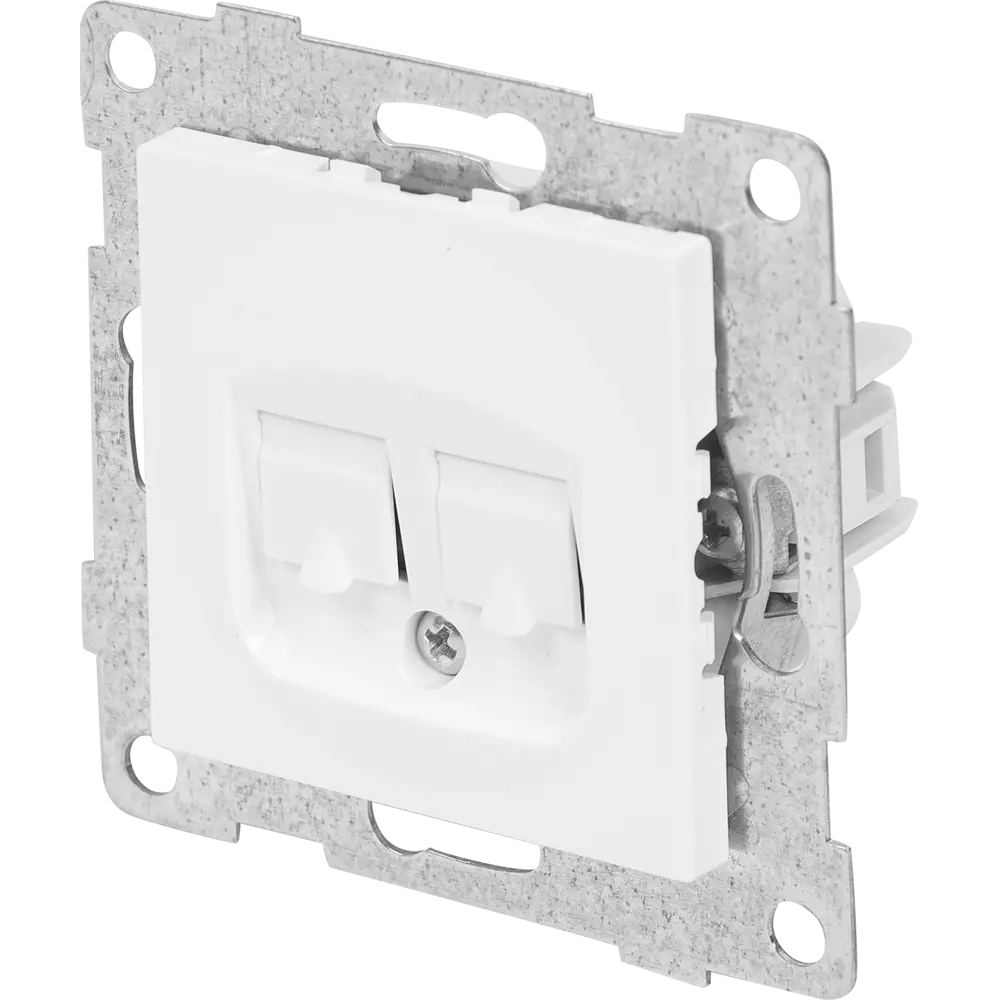 Двойная компьютерная розетка GUSI Electric Ugra RJ45 для скрытого монтажа 83864412 STLM-0045197