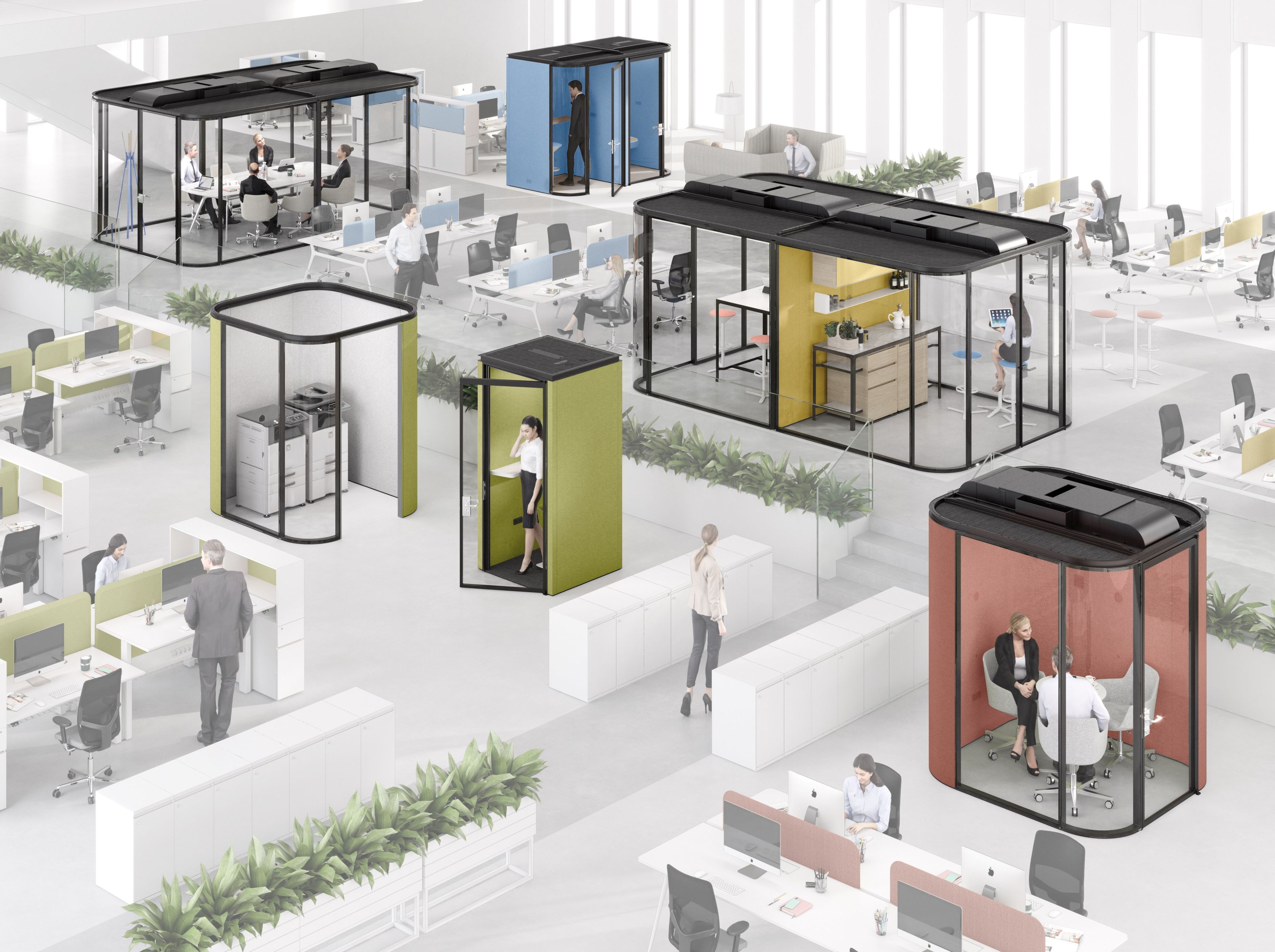 Одноместный акустическая офисная кабина ESTEL GROUP Collaborative Room ARCH-00130557 - Вид №3