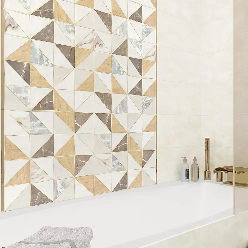 Плитка Triangle Mix 24.9x50 см 1.37 м², цвет бежевый 84766275 STLM-2054583 Santreyd - Вид №4