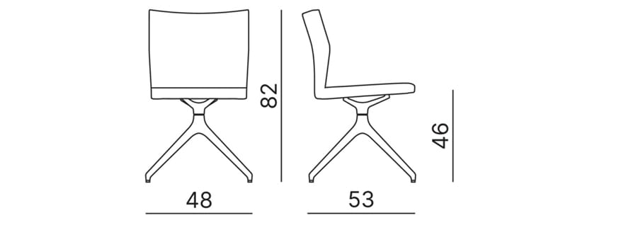Поворотный стул на тканевом насесте Kastel Kalla 25 ARCH-00021306 - Вид №1
