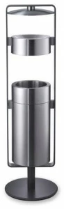 rosconi Контейнер для мусора из нержавеющей стали с пепельницей Crew