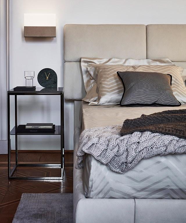 OAK Двуспальная кровать из ткани с мягким изголовьем Milano collection Sc5093 - Вид №3