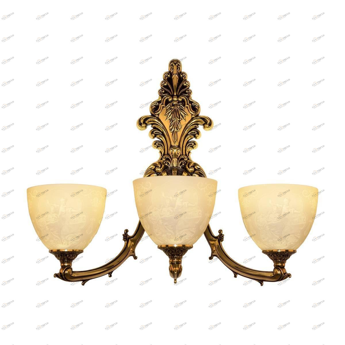 Бра настенное бежевое Bohemia Ivele 7211B15P Pair BOHEMIA IVELE ПОД СТАРИНУ 00-3889105 Бежевый 