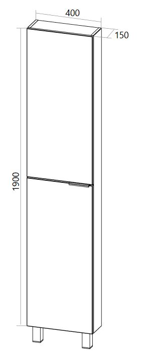 У92552 Пенал Gaula 40Н 2д.Black 1 Marka Gaula  - Вид №3