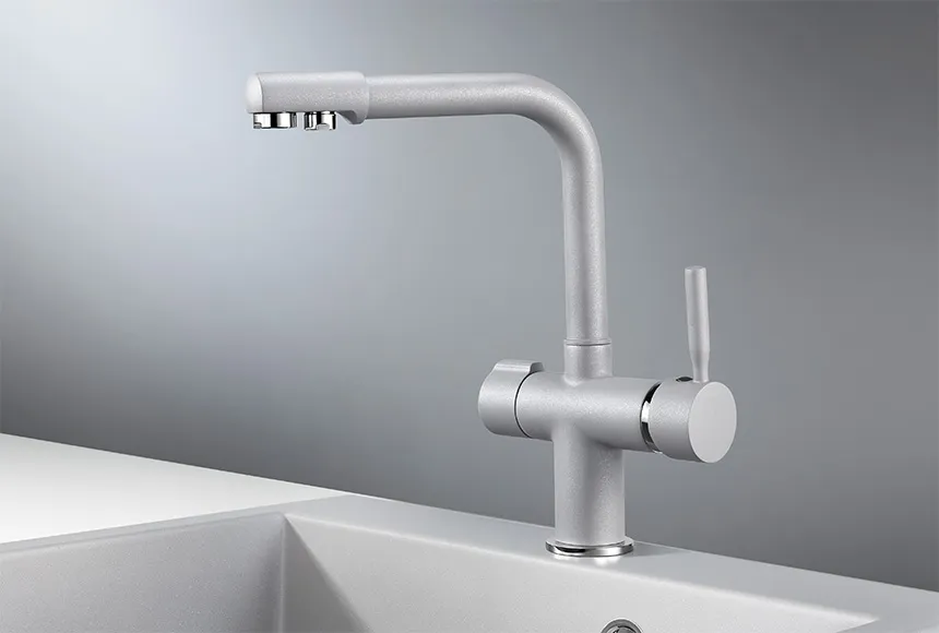 2088, АЛЮМИНИУМ, СМЕСИТЕЛЬ КУХОННЫЙ GRANULA 2088-ST48