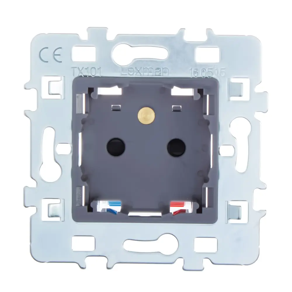 Розетка встраиваемая Lexman Cosy без заземления, цвет серый 13453316 STLM-2087107