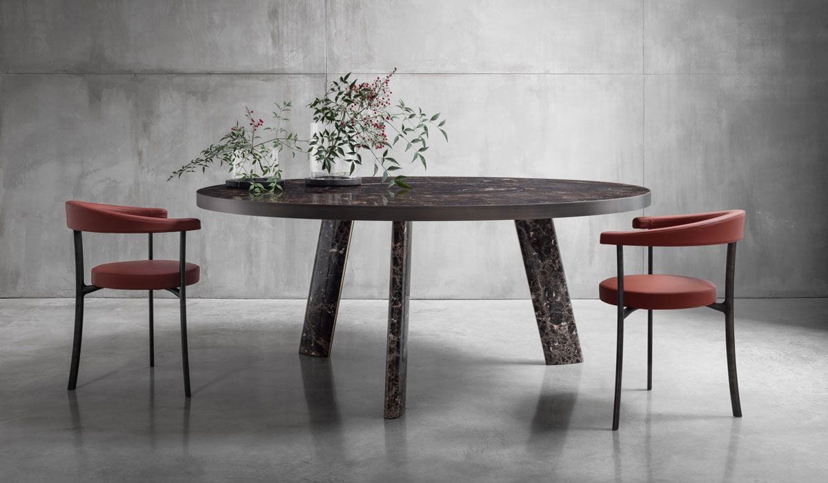 Кресло с подлокотниками и металлическим каркасом GHIDINI1961 ARCH-00139855 - Вид №8