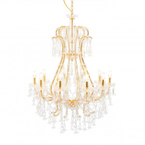 500181-D2 ABHIKA ЛАМПА ПЛАМЯ 10 H113 D100 CLEAR/GOLD