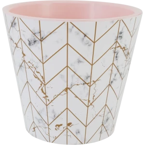 Горшок цветочный Ingreen London ø20 h18.3 см v4 л пластик мрамор