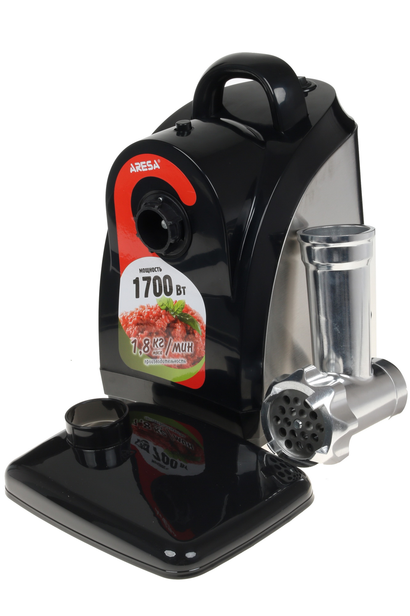 7996386 Мясорубка электрическая Aresa AR-2103 черный STDN-0103666 - Вид №6