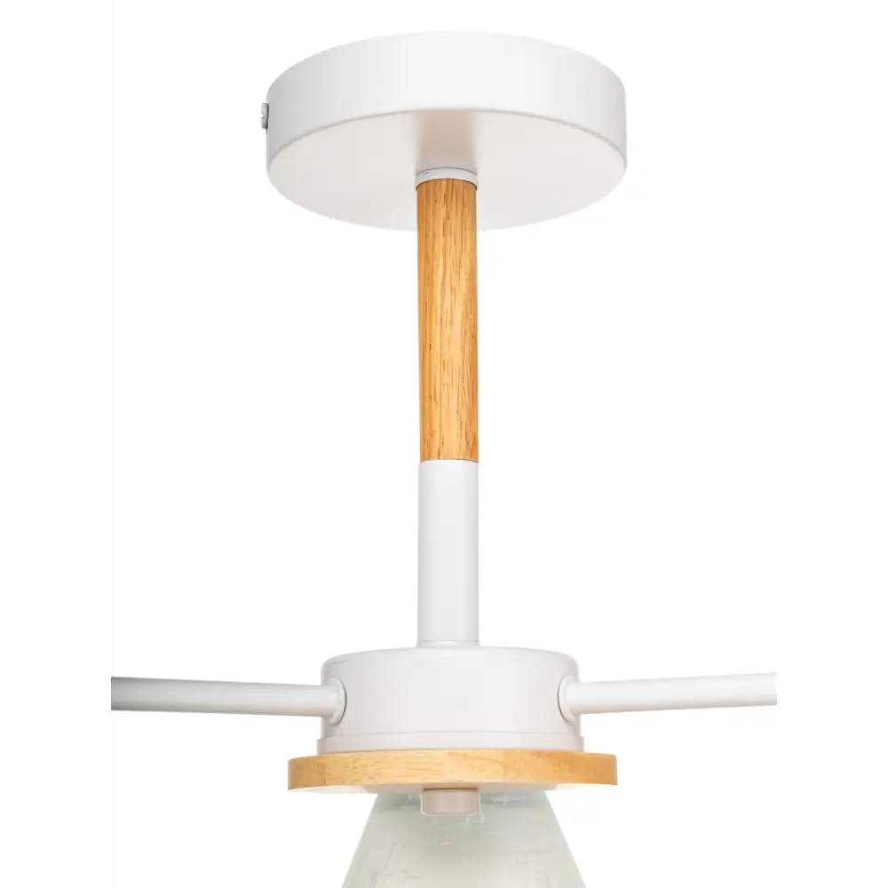 Люстра потолочная Kles, 3 лампы, 15 м², цвет белый/стекло матовое LAMPLANDIA STLM-2137700 - Вид №4