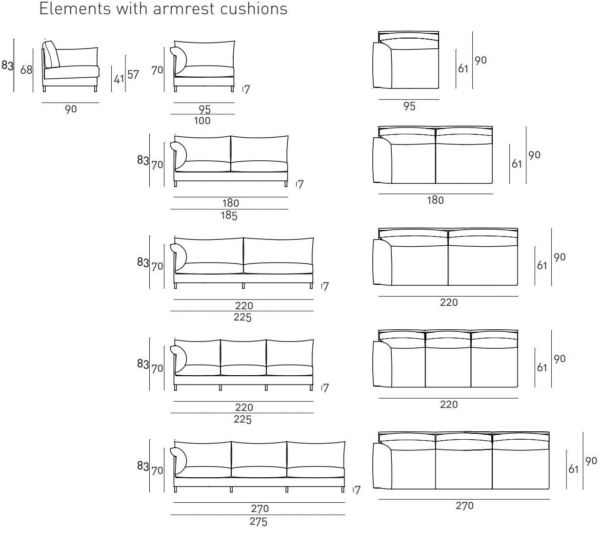 Living Divani Съемный диван Chemise sun-id-1386208 - Вид №8