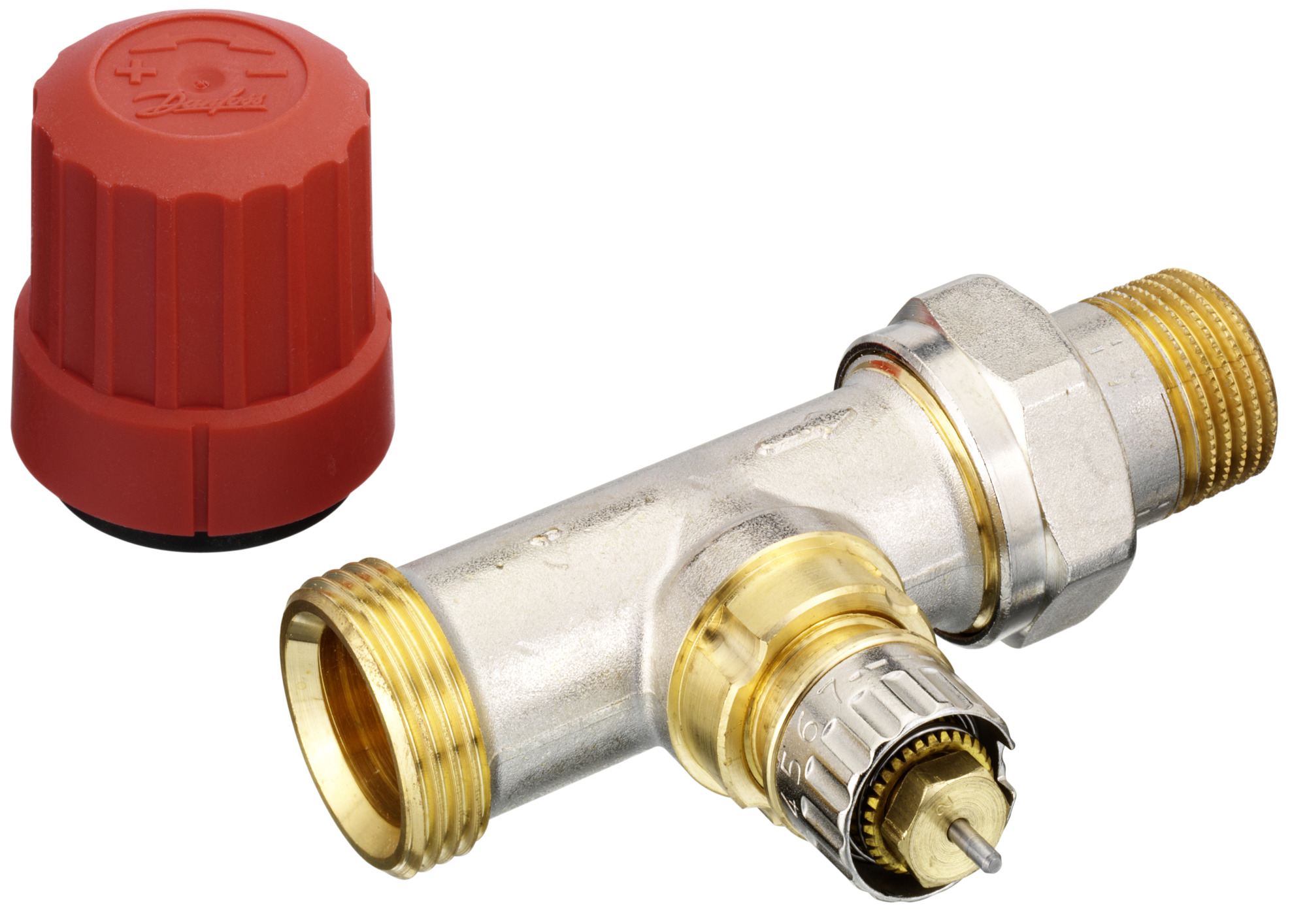 Danfoss Клапан RTR-N/RA-N для двухтрубной системы отопления Клапан термост. RA N углов хром правый 013G4239  - Вид №23