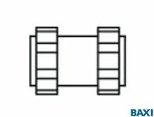 7105832- Комплект соединений газового патрубка (7105832-) BAXI