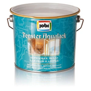 Эмаль Jobi Fensteraqualack (ФэнстерАквалак) 0,9л белая "БАЗА A"