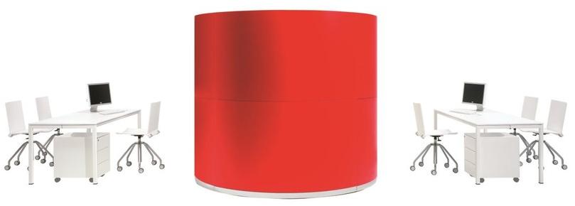 NEWTOM by Ultom Модульный офисный книжный шкаф / офисный остров Twist sun-id-1415540 - Вид №2