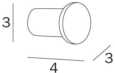 INDA® Крючок для халата гостиницы Hotellerie Av420a - Вид №1