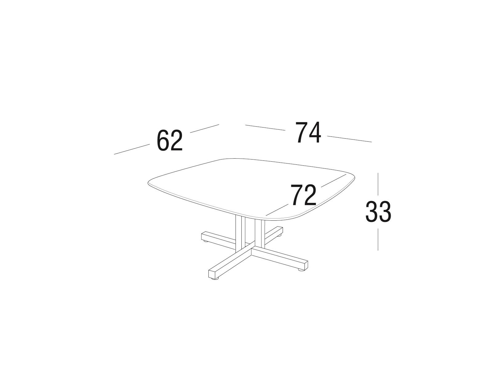 Алюминиевый садовый столик Roberti KEY WEST ARCH-00110428 - Вид №4