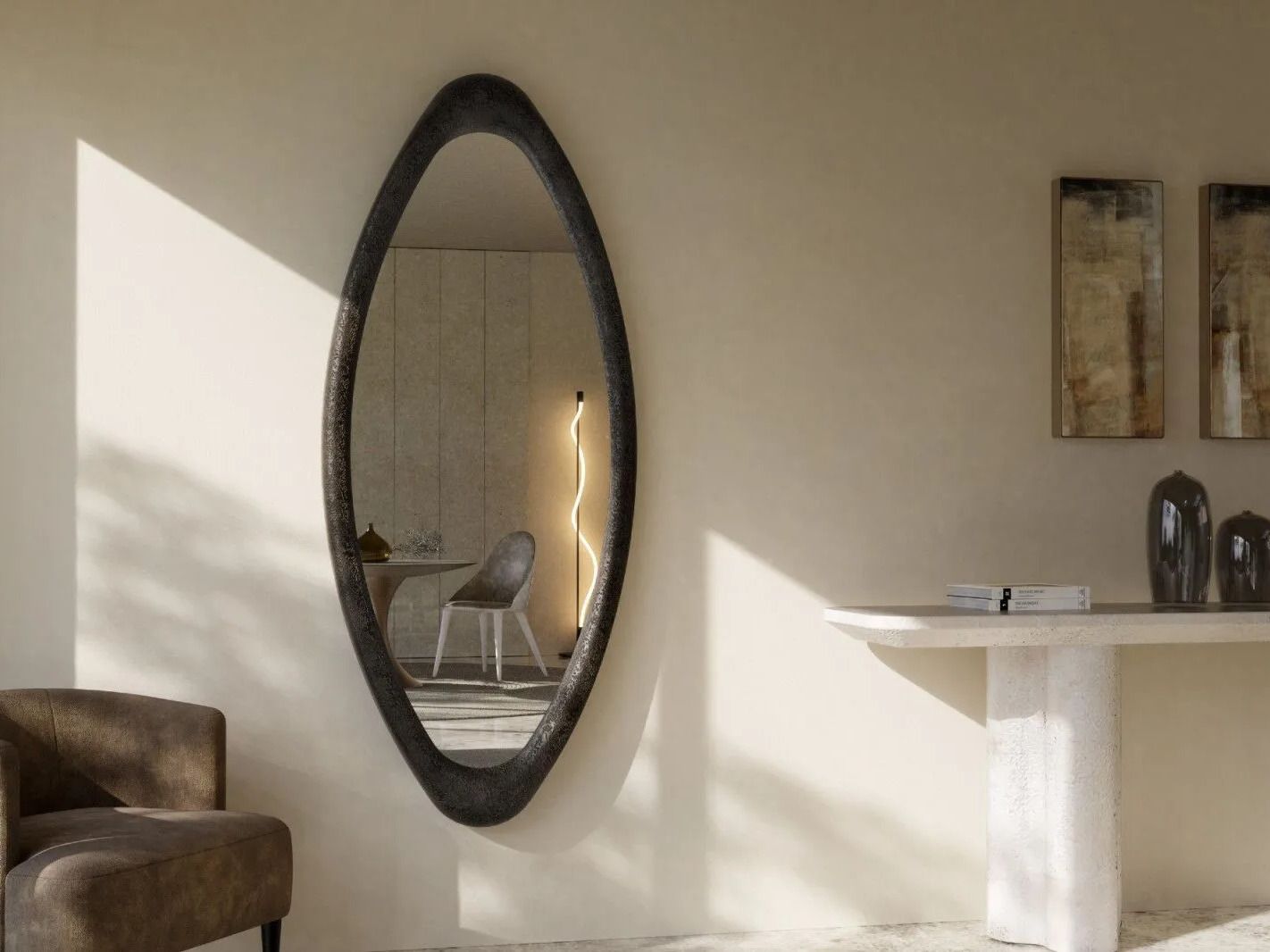 Овальное зеркало из стекловолокна GANSK CYCLE ARCH-00092173 - Вид №2